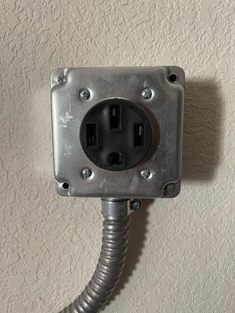 NEMA 14-50 outlet installed for Smart Home Electrical in Lake Cherokee